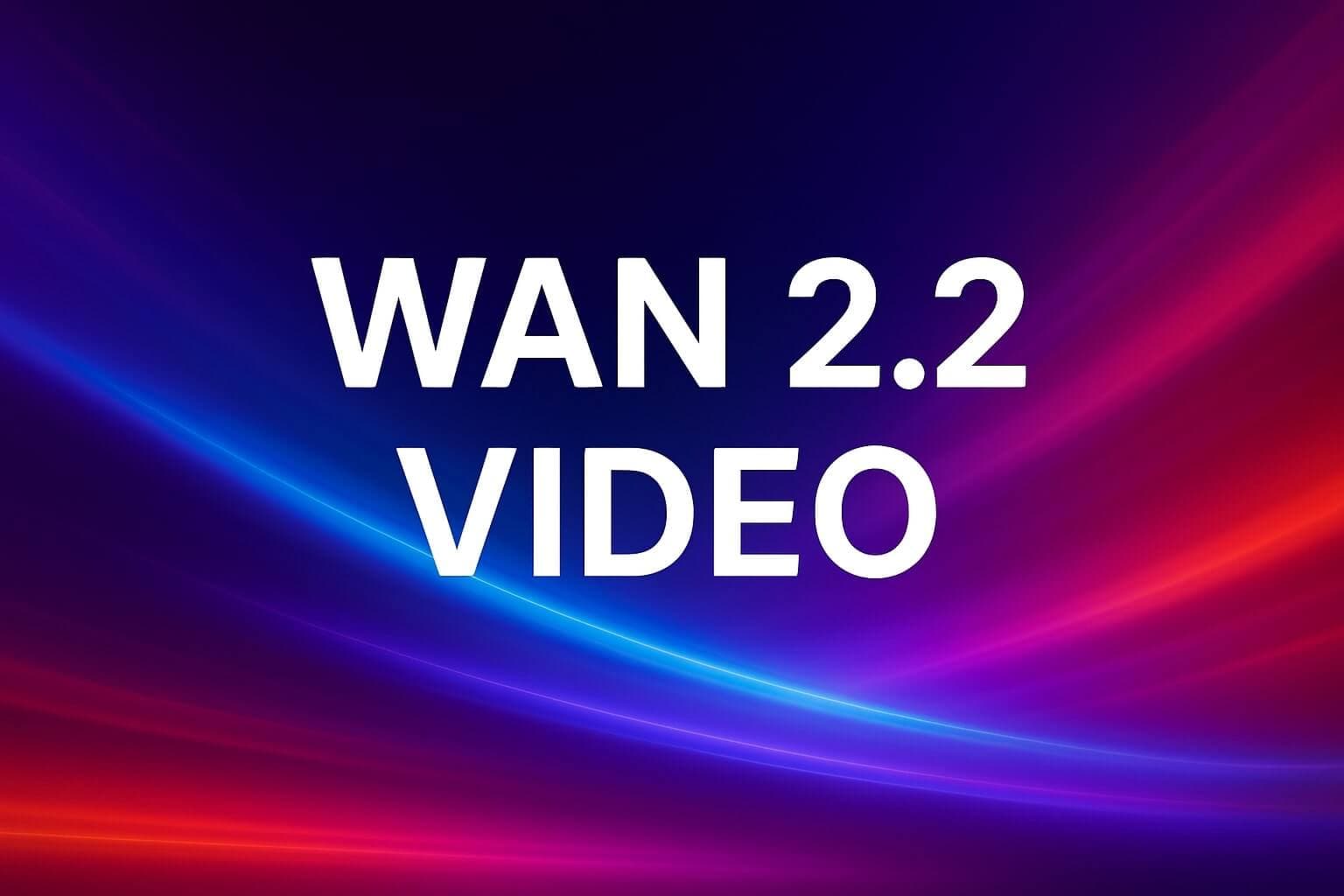 Portada de WAN 2.2 – Generación de Video a partir de Imágenes (I2V)